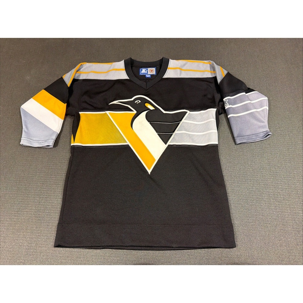 Vintage Pittsburgh‎ Penguins Jersey Robo Gradient Starter NHL Mens S/M